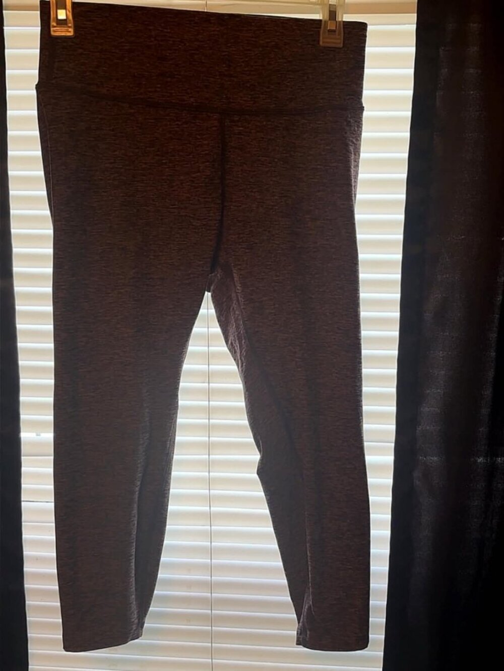 Peloton capri Womens Medium brown Yoga Workout Lightweight Casual